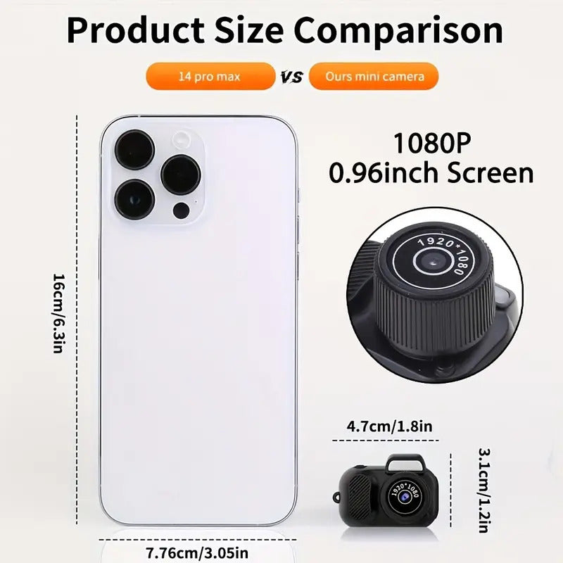 Key Chain Mini Camera -Micro Video Camera With 32GB SD Card & Card Reader, Mini DV DVR Camcorder 1080P, Pocket Wearable, Small Video Camera, For Students Kids