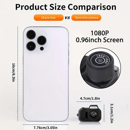 Key Chain Mini Camera -Micro Video Camera With 32GB SD Card & Card Reader, Mini DV DVR Camcorder 1080P, Pocket Wearable, Small Video Camera, For Students Kids