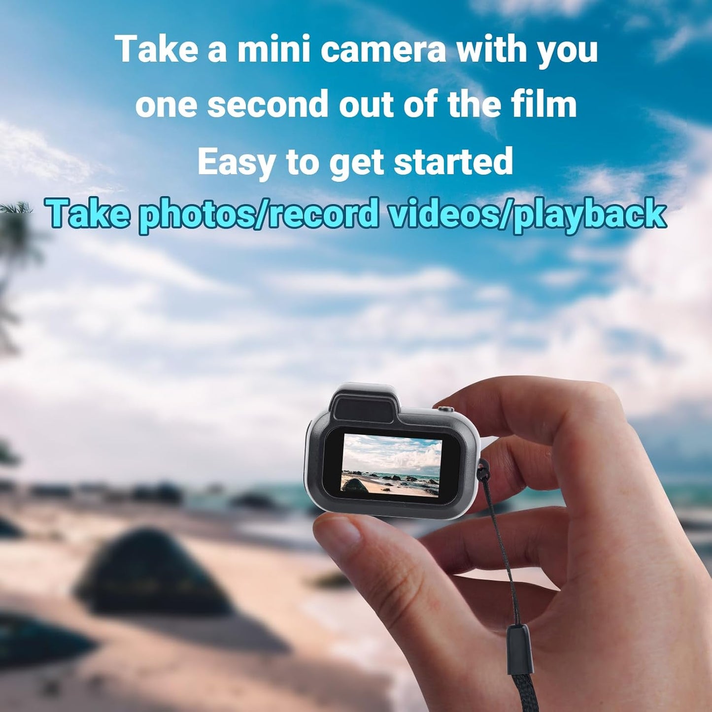 Key Chain Mini Camera -Micro Video Camera With 32GB SD Card & Card Reader, Mini DV DVR Camcorder 1080P, Pocket Wearable, Small Video Camera, For Students Kids