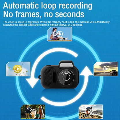 Key Chain Mini Camera -Micro Video Camera With 32GB SD Card & Card Reader, Mini DV DVR Camcorder 1080P, Pocket Wearable, Small Video Camera, For Students Kids