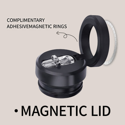 304 Stainless Steel Vacuum Cup Creative Magnetic Water Cup Insulated Sports Water Bottle With Straw Outdoor Insulated Water Mug With Magnetic Phone Holder