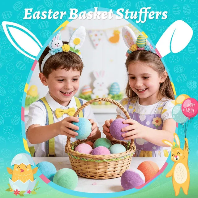Natural Bath Bombs for Kids with Mega Bubbles & Surprise Inside 🥚