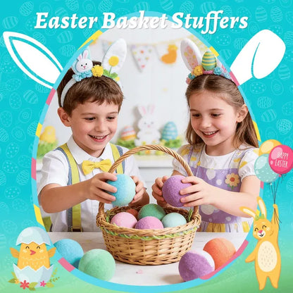 Natural Bath Bombs for Kids with Mega Bubbles & Surprise Inside 🥚