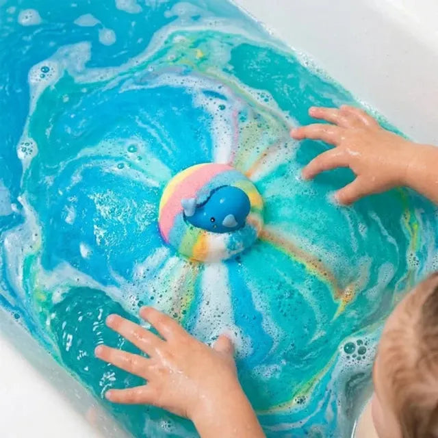 Natural Bath Bombs for Kids with Mega Bubbles & Surprise Inside 🥚